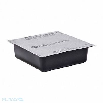 PIG Absorbent Pan 3 in H Black/Gray PK24, 30RC68