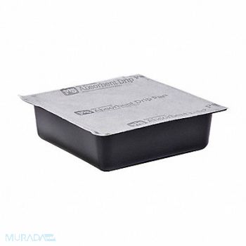 PIG Absorbent Pan 3 in H Black/Gray PK12, 30RC69