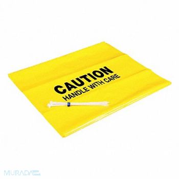 PIG Trash Can Liner Yellow Polyethylene PK5, 30RD89