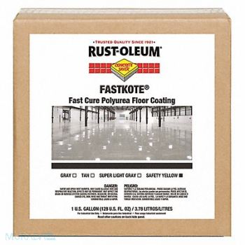 RUST-OLEUM Floor Coating Water 1 gal Safety Yellow, 30RL98