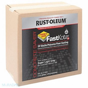 RUST-OLEUM Floor Coating Water 1 gal Light Gray, 30RM04