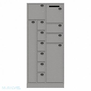 SENTINEL Evidence Locker 36inW Gray 12Compartment, 30RT66