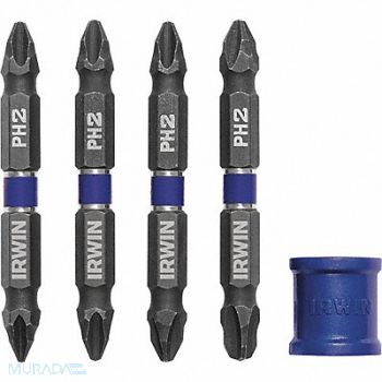 IRWIN Insert Bit Power Dbl End Hex Shank PK5, 55KG91