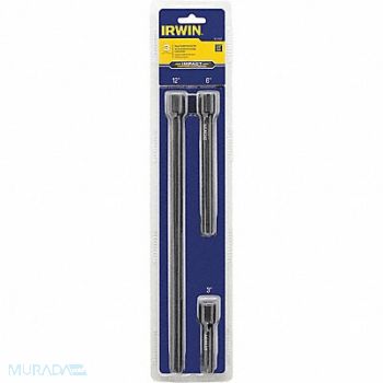 IRWIN Impct Extns St Steel Blk Oxd 3/8 in, 30TJ80