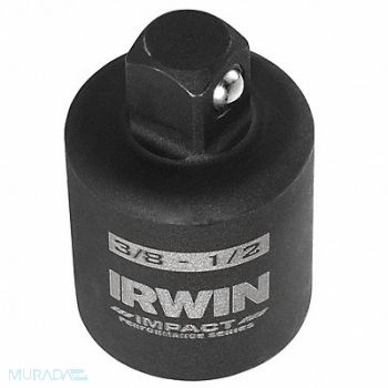 IRWIN Impct Skt Adpt Steel Blk Oxd 1/2 in, 30TJ81