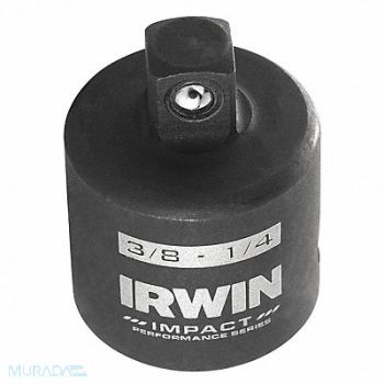 IRWIN Impct Skt Adpt Steel Blk Oxd 3/8 in, 30TJ82