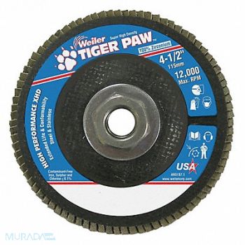 WEILER H7345 Fiber Disc 4 1/2 in Dia 5/8in Arbor, 30TT84