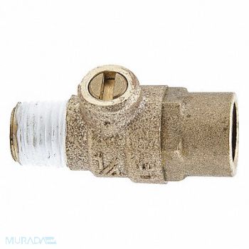 WATTS Test Cock 1/4 in MNPT Lead Free, 30UK46