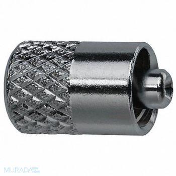 GRAINGER APPROVED Male Luer Lock Blank Plated Brass Silver, 30WJ99