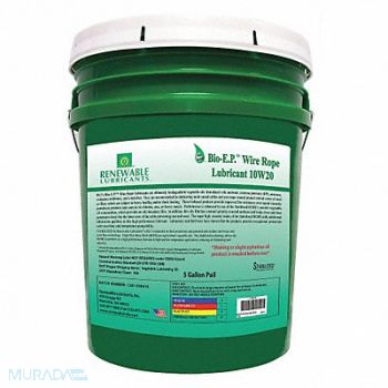 RENEWABLE LUBRICANTS ChainWireRope Lube 5 gal Pail, 30WL45