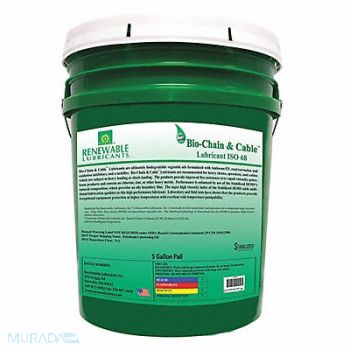 RENEWABLE LUBRICANTS ChainWireRope Lube 5 gal Pail, 30WL53
