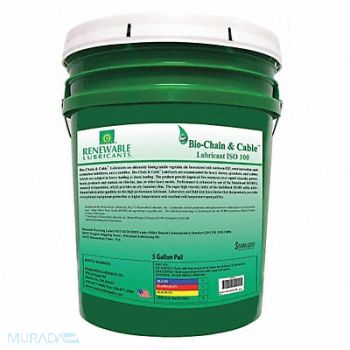 RENEWABLE LUBRICANTS ChainWireRope Lube 5 gal Pail, 30WL55