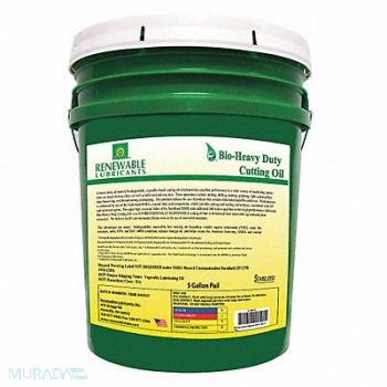 RENEWABLE LUBRICANTS Cutting Oil Pail Yellow 5 gal., 30WL72