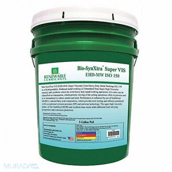 RENEWABLE LUBRICANTS Cutting Oil Pail Yellow 5 gal., 30WL90