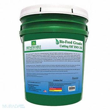 RENEWABLE LUBRICANTS Cutting Oil Pail Yellow 5 gal., 30WL94