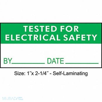 STRANCO INC Inspection Labl 1x2.25in Polyester PK225, 30XD43