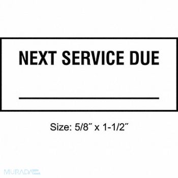 STRANCO INC Inspection Label ENG Maintenance PK350, 30XD45