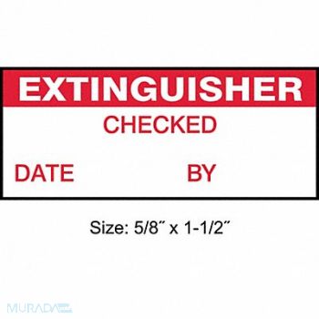 STRANCO INC Inspection Label ENG Maintenance PK350, 30XD47