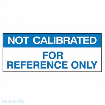 STRANCO INC Calibration Label ENG Blue/White PK350, 30XD78