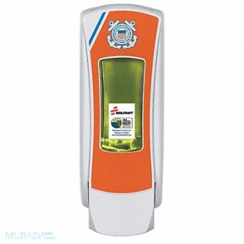 SKILCRAFT Soap Dispenser 1250mL White/Orange, 30XR26