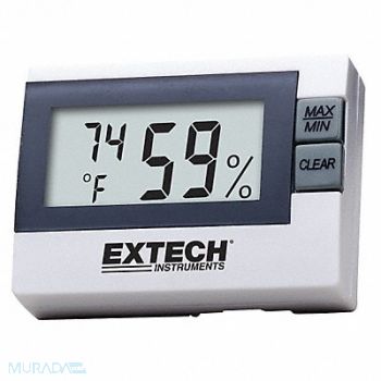 EXTECH Digital Hygrometer Indoor LCD, 30ZU96