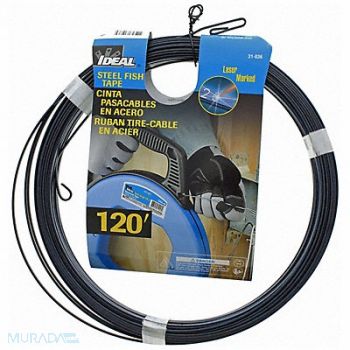IDEAL Fish Tape 1/8 In x 120 ft Carbon Steel, 31AD47