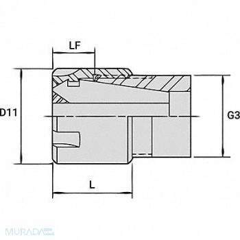 ERICKSON ER 8 SLIM LOCKNUT, 313WK5