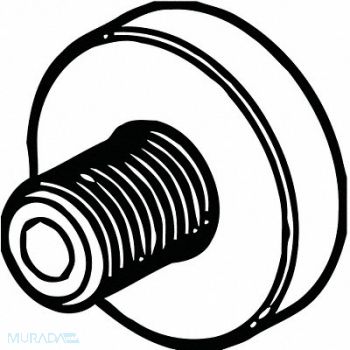 ERICKSON Hardware MIL Shower Head Cool SCRW, 314KK1