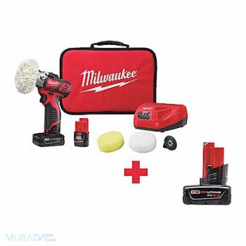 MILWAUKEE Cordless Polisher L 5 1/8 in 1.6 lb, 317A57