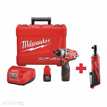 MILWAUKEE Cordless Combination Kit 2 Tools 12V DC, 317A91
