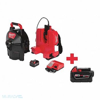 MILWAUKEE Drain Gun Kit 18.0V 100 ft Max Run, 317F02