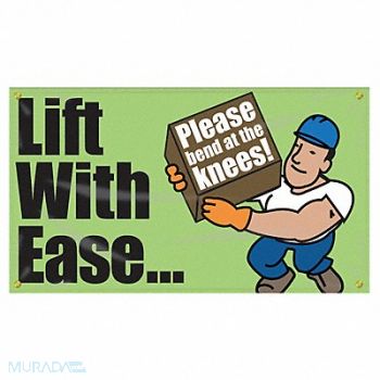 ACCUFORM Safety Banner 28in x 48in Poly Sheeting, 31A703