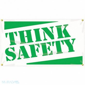 ACCUFORM Safety Banner 28in x 48in Poly Sheeting, 31A705