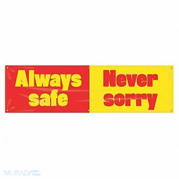 ACCUFORM Safety Banner 28in x 96in Poly Sheeting, 31A711