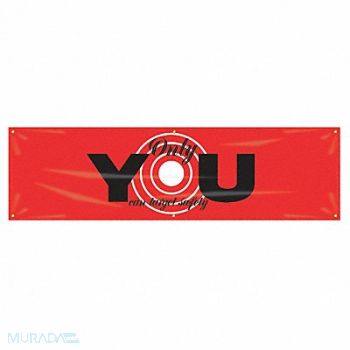 ACCUFORM Safety Banner 28in x 96in Poly Sheeting, 31A713