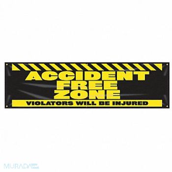 ACCUFORM Safety Banner 28in x 96in Poly Sheeting, 31A714