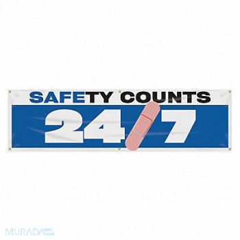 ACCUFORM Safety Banner 28in x 96in Poly Sheeting, 31A715