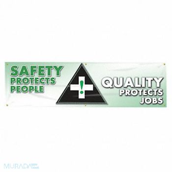 ACCUFORM Safety Banner 28in x 96in Poly Sheeting, 31A724