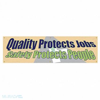 ACCUFORM Safety Banner 28in x 96in Poly Sheeting, 31A725