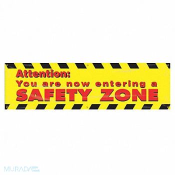 ACCUFORM Safety Banner 28in x 96in Poly Sheeting, 31A730