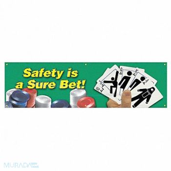 ACCUFORM Safety Banner 28in x 96in Poly Sheeting, 31A732