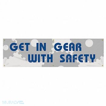 ACCUFORM Safety Banner 28in x 96in Poly Sheeting, 31A736