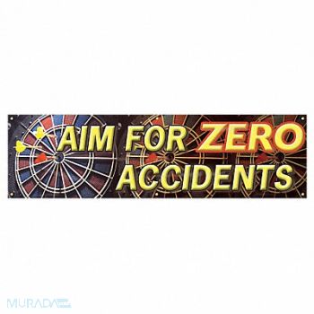 ACCUFORM Safety Banner 28in x 96in Poly Sheeting, 31A740