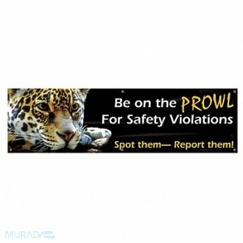 ACCUFORM Safety Banner 28in x 96in Poly Sheeting, 31A742