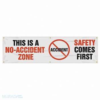 ACCUFORM Safety Banner 28in x 96in Poly Sheeting, 31A750