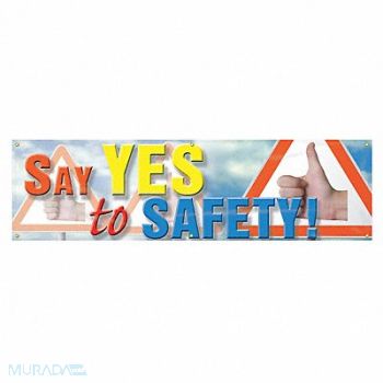 ACCUFORM Safety Banner 28in x 96in Poly Sheeting, 31A756