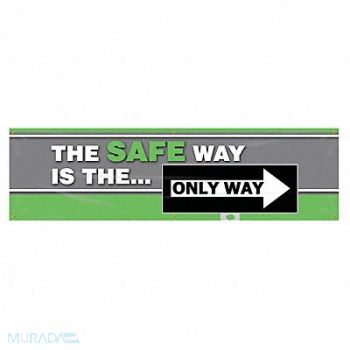 ACCUFORM Safety Banner 28in x 96in Poly Sheeting, 31A757