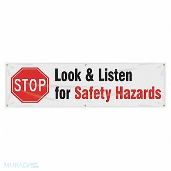 ACCUFORM Safety Banner 28in x 96in Poly Sheeting, 31A763