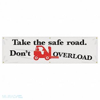 ACCUFORM Safety Banner 28in x 96in Poly Sheeting, 31A773