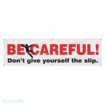 ACCUFORM Safety Banner 28in x 96in Poly Sheeting, 31A778